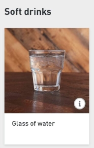 Glass of water